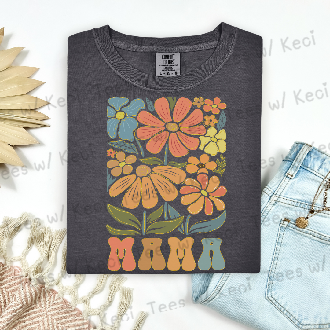 “MAMA” Floral CC t-shirt