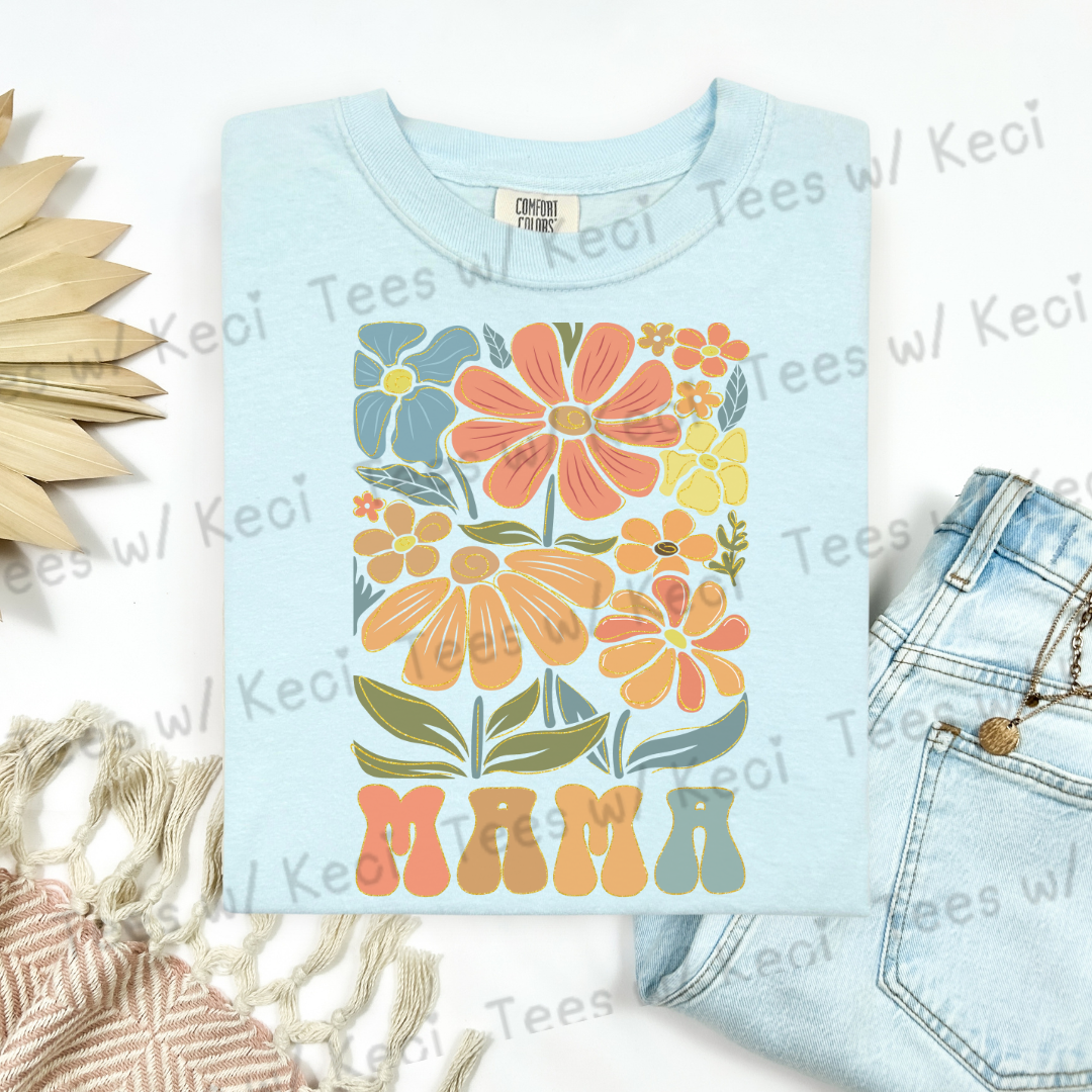 “MAMA” Floral CC t-shirt